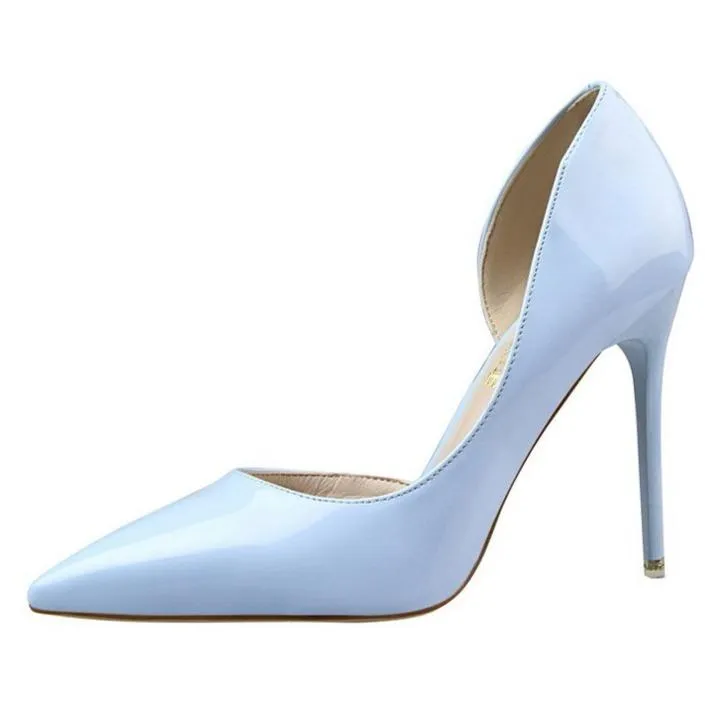 Women pointed closed toe stiletto pumps heels