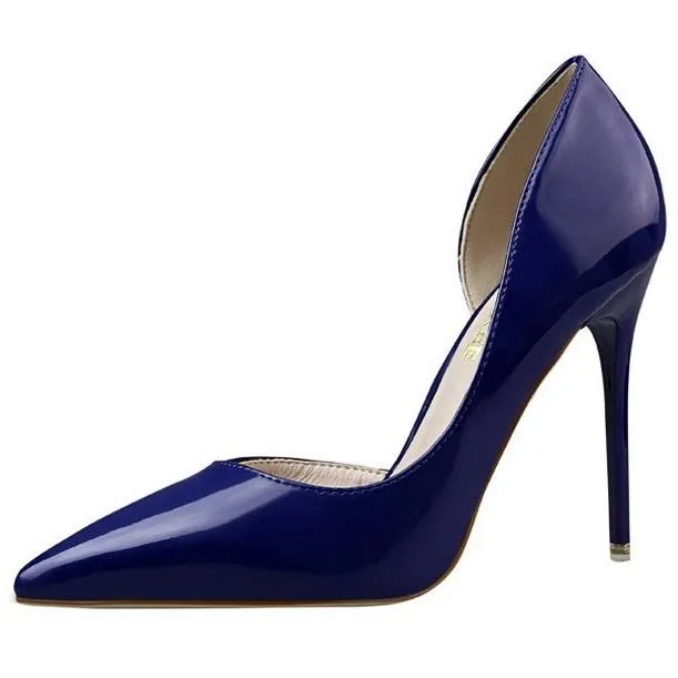 Women pointed closed toe stiletto pumps heels